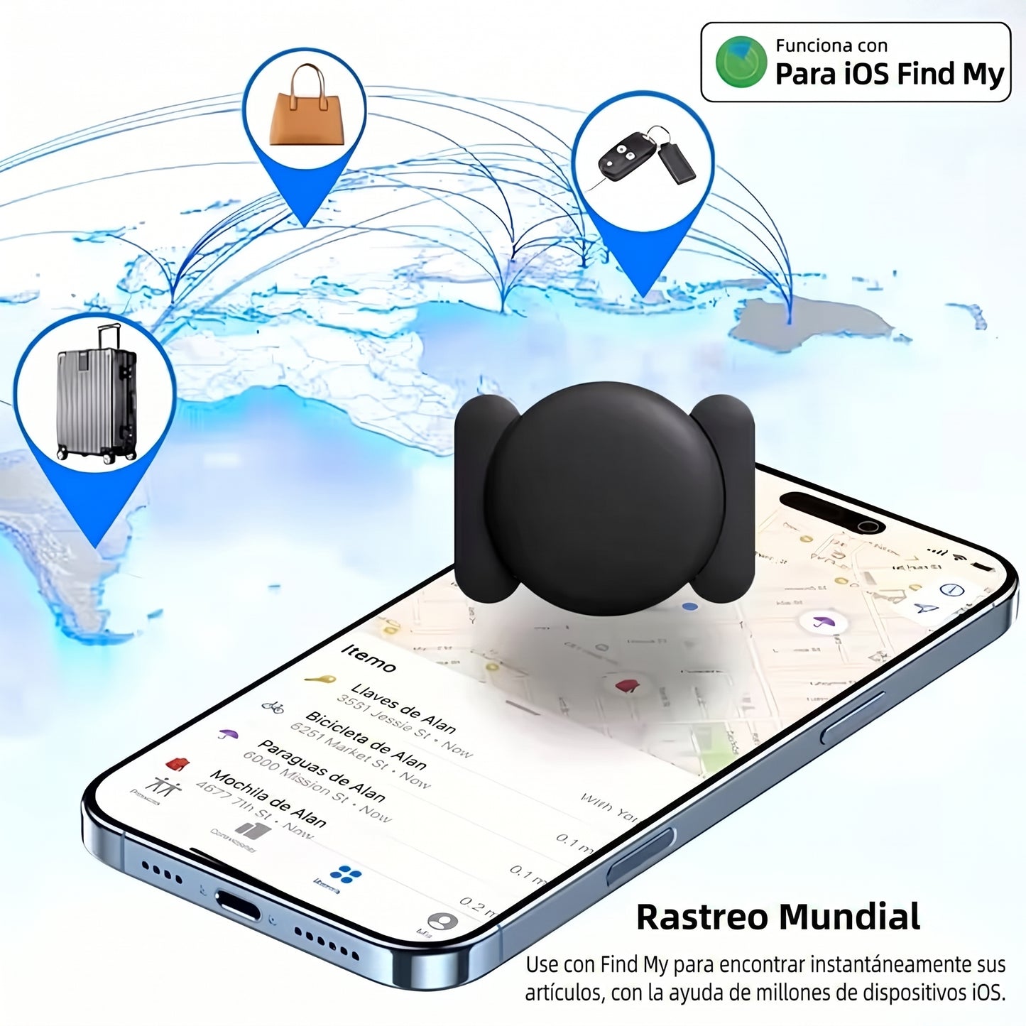 Rastreo mundial con la red Find My de Apple