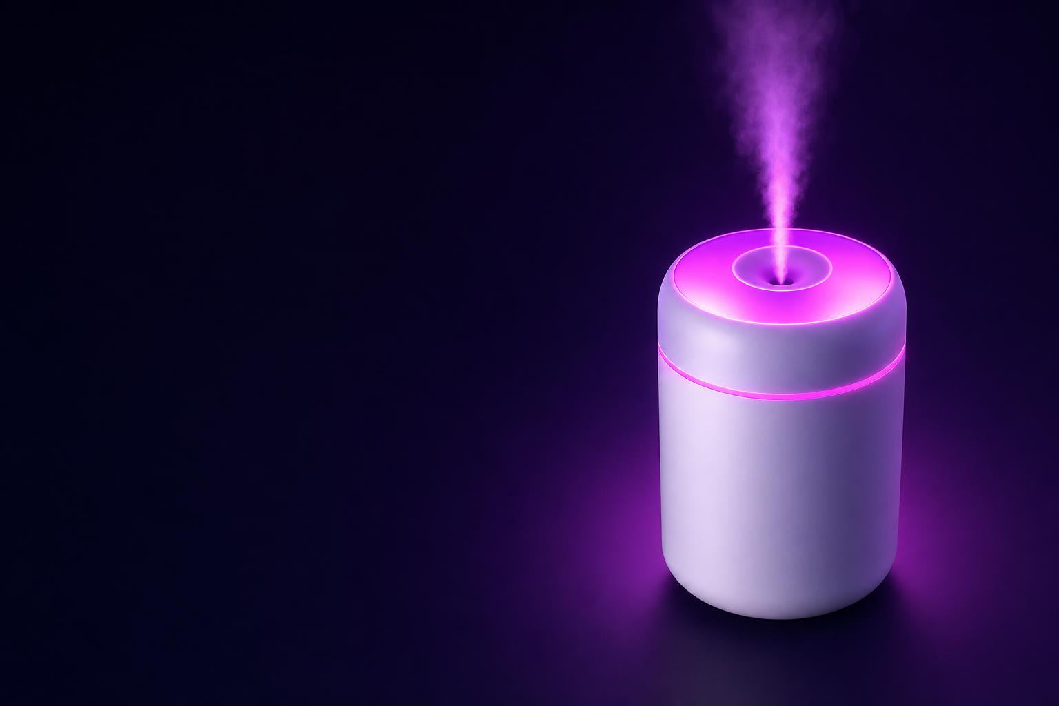 Aromaterapia, humedad y luz relajante en un solo gesto